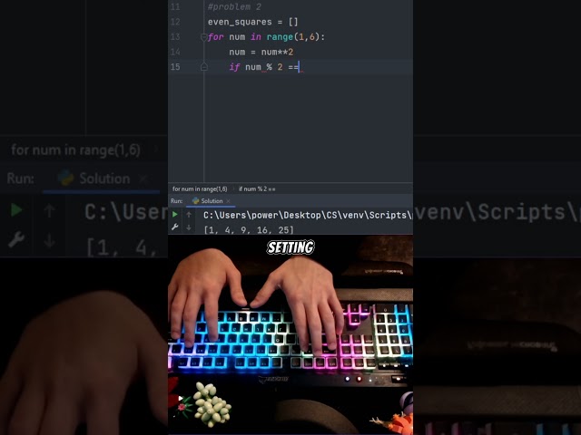 List Comprehension In Python In Under A Minute! ✅⚡⏲️ #coding #programming #python #shorts
