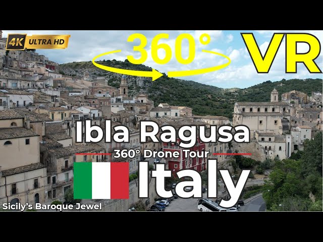🇮🇹 Timeless Ragusa Ibla , Italy | 360° Drone Tour Over Sicily ’s Baroque Jewel