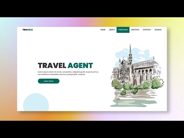 Responsive Header with Full Screen Search Box