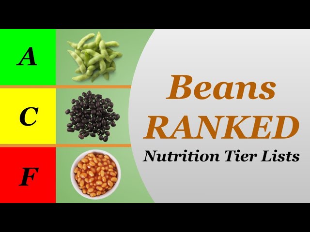 Beans Ranked - Nutrition Tier Lists