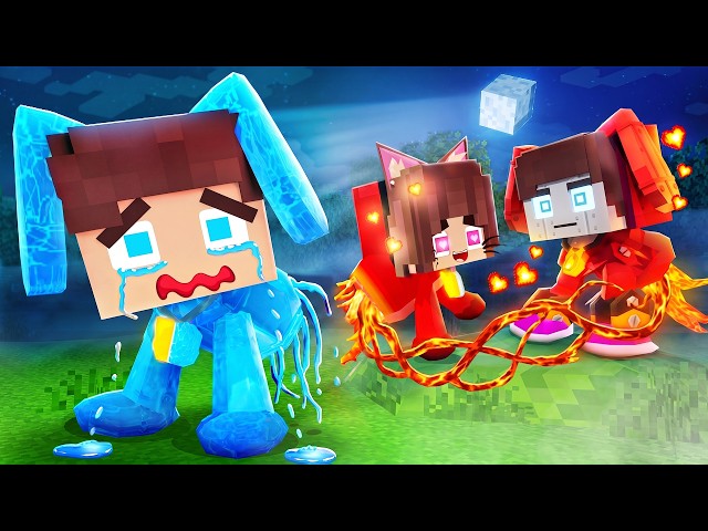 JJ Water DOG REJECTED by Fire CAT - Love Story - Maizen Minecraft Animation