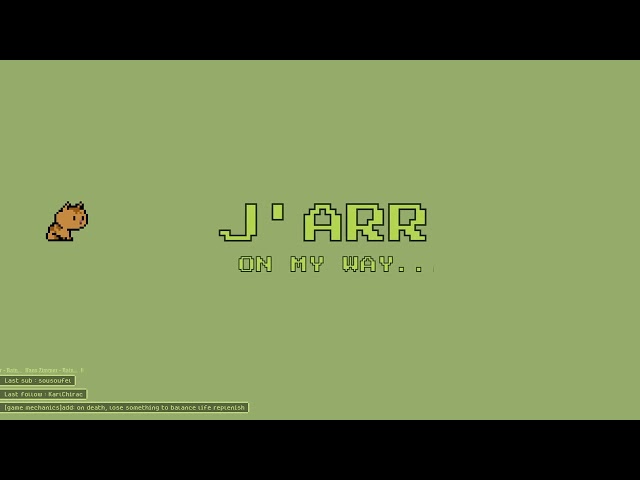 #316 [EN/FR] Coding a platformer (!commands) - Today, [game mechanics]add: on death, lose something