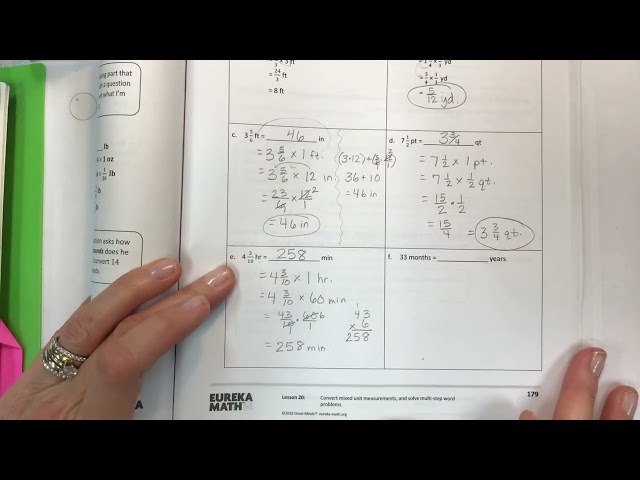 Eureka math grade 5 module 4 lesson 20 homework