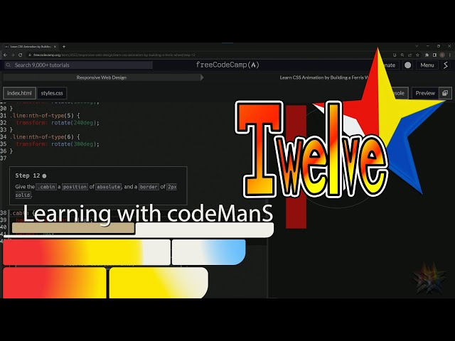 Build a Ferris Wheel - Step 12 | Learn CSS & HTML | FreeCodeCamp