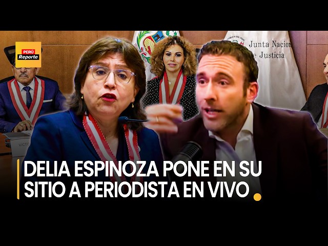 HEATED INTERVIEW BETWEEN JOURNALIST RIEPL AND DELIA ESPINOZA REGARDING NATIONAL JUSTICE BOARD CASE