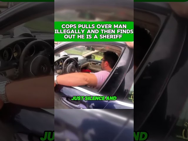 COPS PULLS OVER MAN ILLEGALLY AND THEN FINDS OUT HE IS A SHERIFF#police#cops