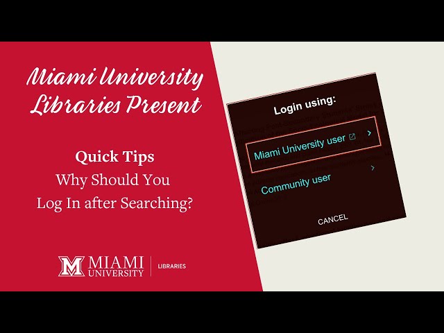 Quick Tips: Why Should You Log In after Searching