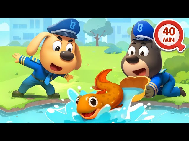 Increíble Pez Amigo 🐟 40MIN de Dibujos Animados 🔍Sheriff Labrador en Español