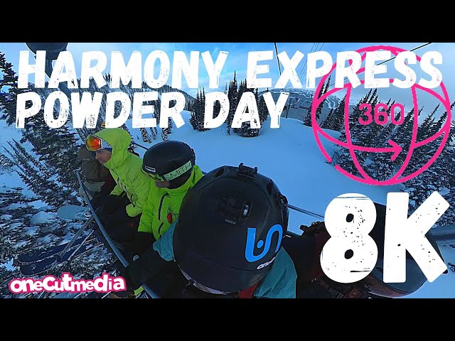 360 video on the Harmony Express in 8K at Whistler   onecutmedia