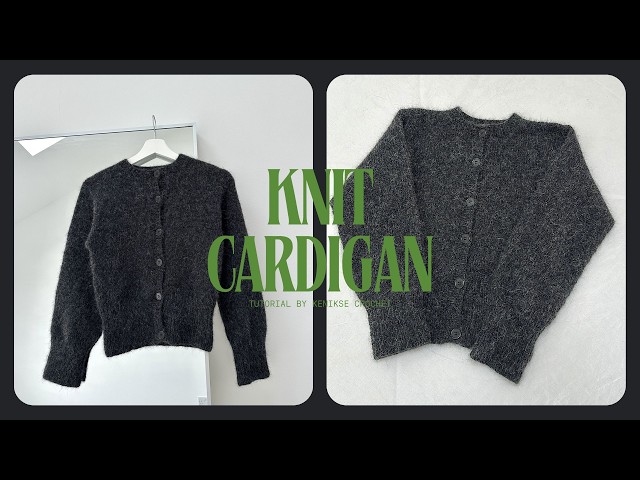 Knit cardigan tutorial I Kenikse Crochet