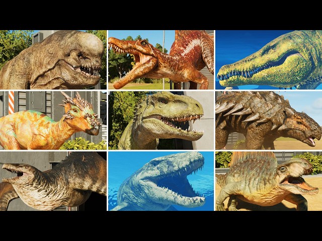ALL DINOSAURS - Jurassic World Evolution 3