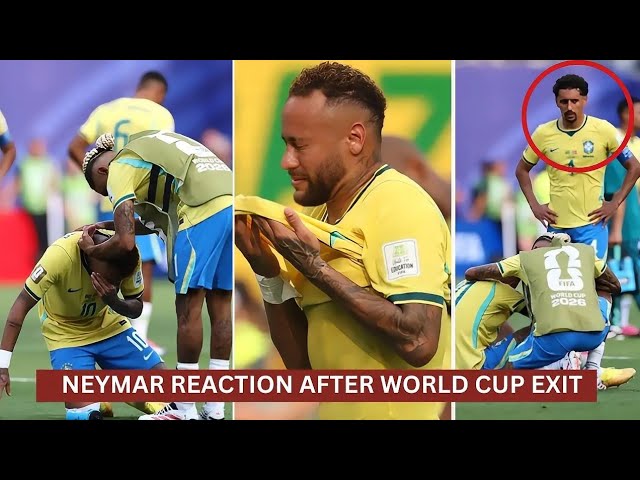 Neymar Sad Reaction After Brazil Knocked out By Norway In World Cup