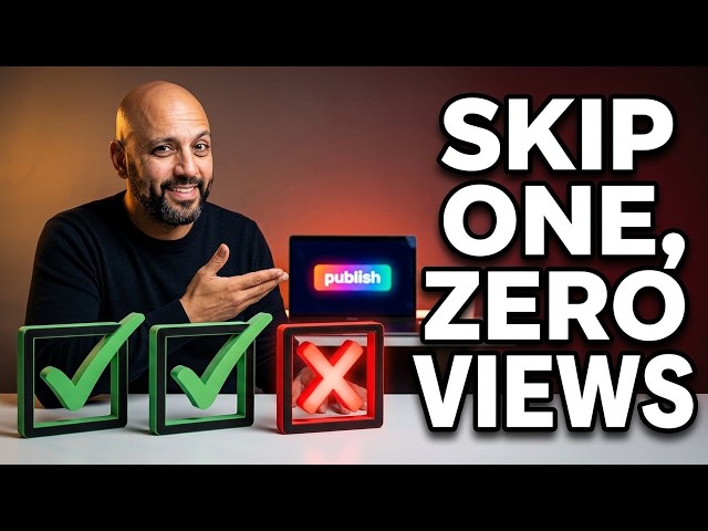 Why Nobody Watches My YouTube Videos — The 3-Checkpoint Fix I Use Before Every Upload