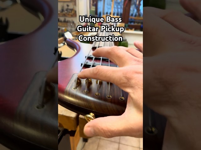 Bass Guitar unique Piezo Pickup Bridge Construction #craft#bass #knowledge #guitar