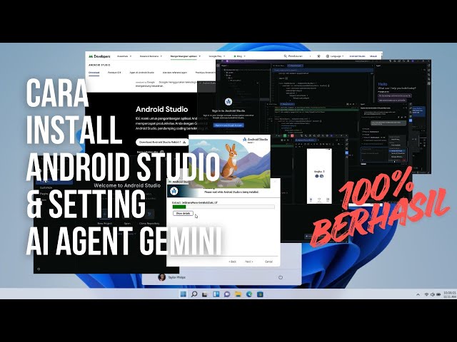 Cara Install Android Studio beserta Setting AI Agent Gemini Bawaan