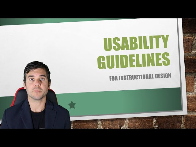 Usability Guidelines for Computer Based Training
