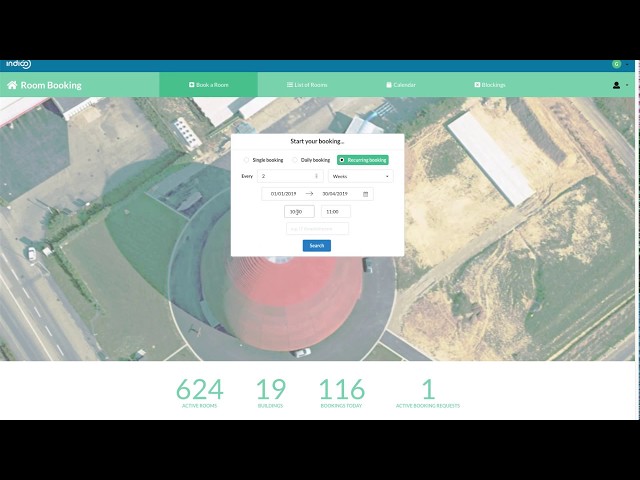 A glimpse of Indico 2.2 - Room Booking UI