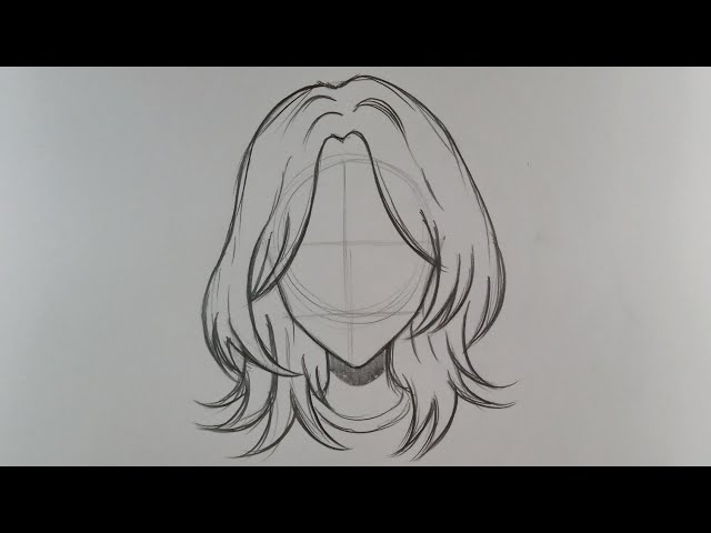 MUDAH BANGET !! Cara Menggambar Rambut Anime Cewek Untuk Pemula Step by Step