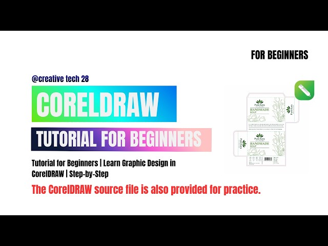 CorelDRAW Tutorial for Beginners | Graphic Design Step-by-Step | For Educational Purposes Only