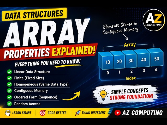 Array Properties Made Easy | Data Structures for Beginners | Complete Explanation