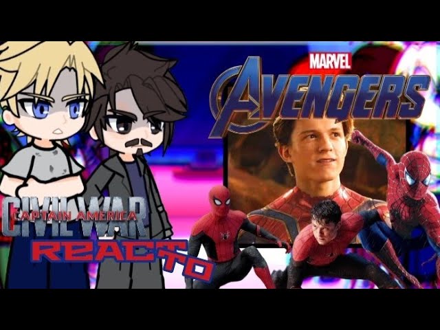 MCU Avengers react to Spiderman | GACHA | GCRV | 1/? | Peter Parker