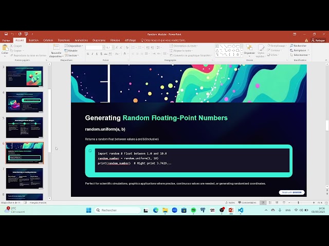 Random Module and list in Python