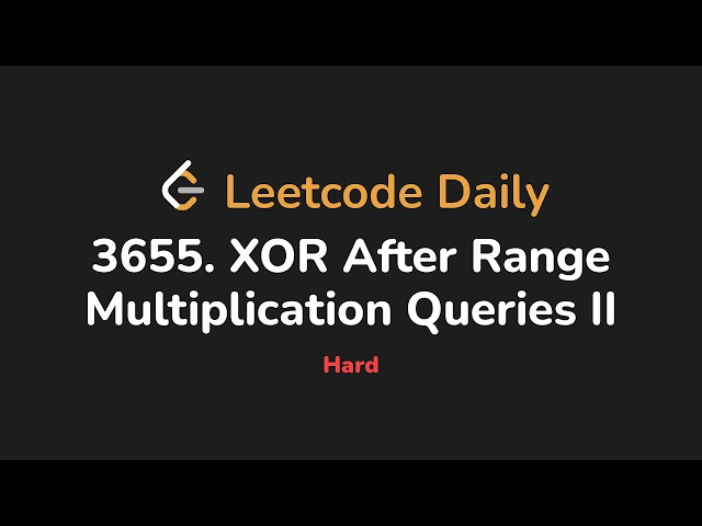 3655. XOR After Range Multiplication Queries II | Leetcode Daily - Python