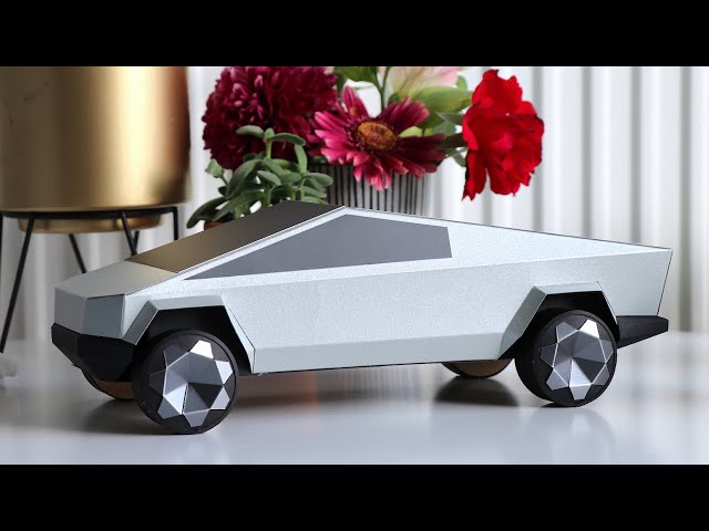 DIY Paper Tesla Cybertruck / Paper car model
