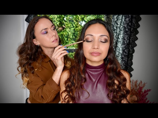 Tutorial de Maquillaje ASMR para Ojos Ahumados, Glamur Perfeccionista, Cuidado de la Piel con Ate...