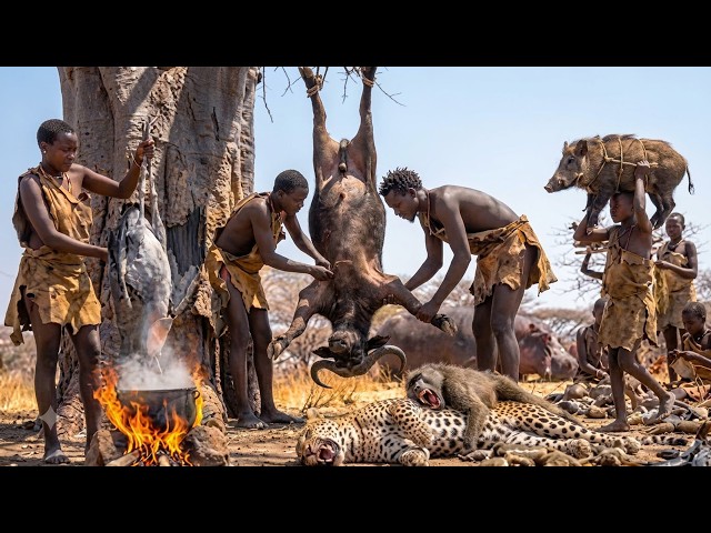 The Hadzabe Tribe's Survival in Africa: Primitive Hunting and The Secrets Behind Their Wild Meals