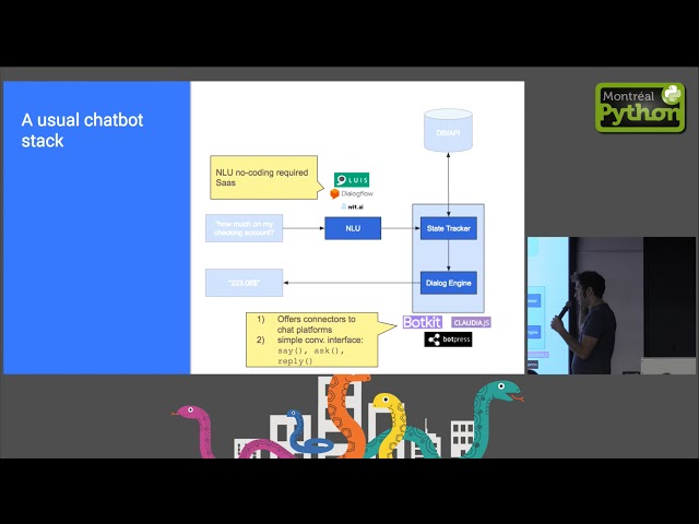 The talk would be about Rasa, an open-source chatbots platform - Nathan Zylbersztejn