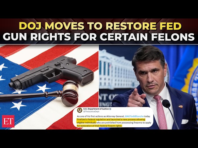 ‘Second Amendment isn’t second-class right': Trump’s DOJ moves to restore felons’ gun rights