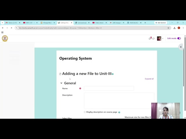 LMS: How to Upload Lecture Notes by Faculty?