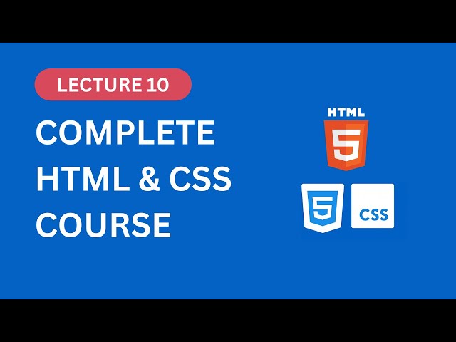 HTML & CSS Tutorial for Beginners | Lecture 10: Background Image, Opacity, Cursor & Hover Effects