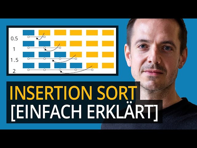 Insertion Sort Algorithm [Simply explained, German]