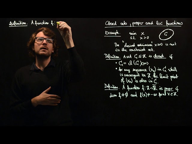 Closed sets and proper, lower semicontinuous functions