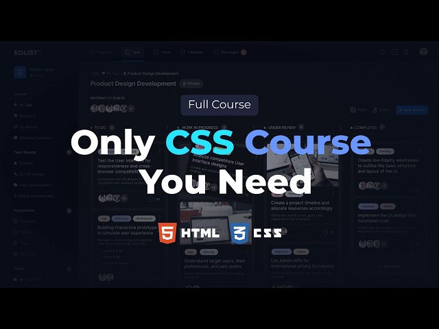 The Only CSS Course You Need to Master CSS | Learn By Building Apps