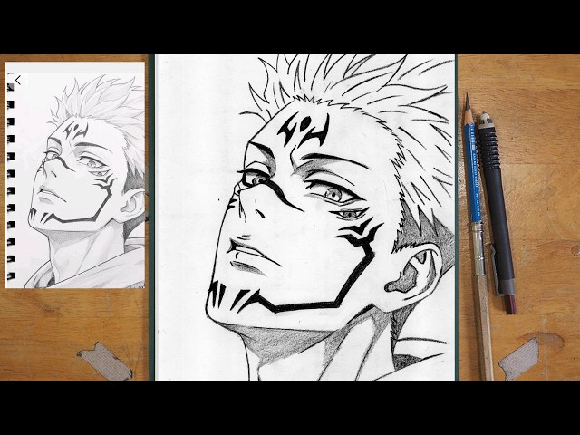 How to Draw Sukuna Step by Step | Jujutsu Kaisen Drawing Tutorial