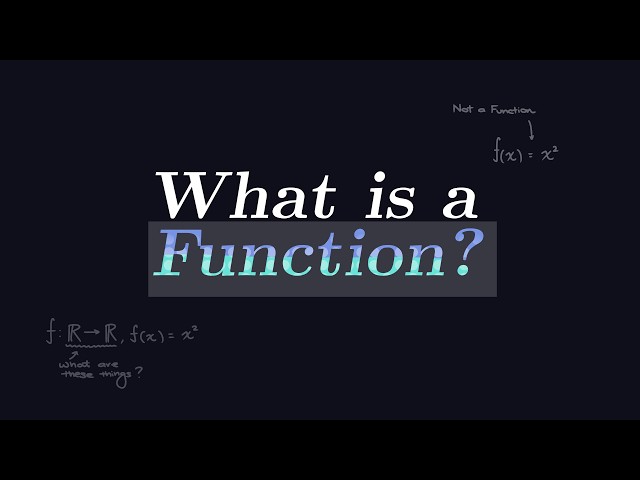 What even is a function?