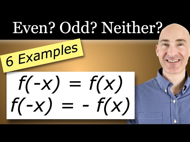 Is the Function Even, Odd, or Neither? (6 Examples)