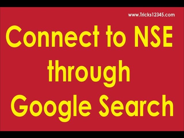 Python: Selenium connect to NSE through google search