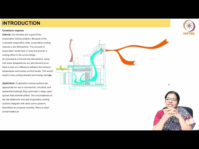 PASSIVE DOWN DRAUGHT EVAPORATIVE COOLING #swayamprabha #ch29sp