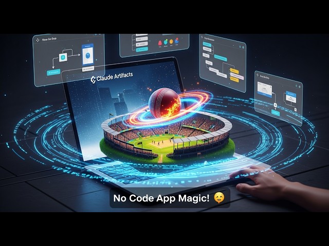 Instant Cricket Ticket App — No Code! | Claude Artifacts AI Demo