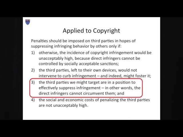 William Fisher, CopyrightX, Lecture 11.1, Supplements to Copyright: Secondary Liability