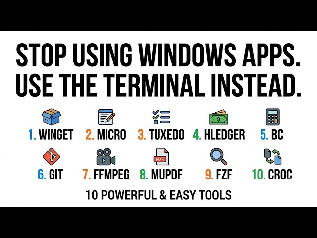 10 Essential Command Line Tools Every Windows User Needs