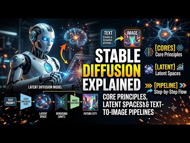 Stable Diffusion Explained: Core Principles, Latent Spaces & Text-to-Image Pipelines