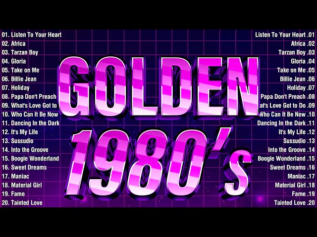 Best of 80s Music Legends - Tears For Fears, Madonna, Cyndi Lauper, Modern Talking, Michael Jackson