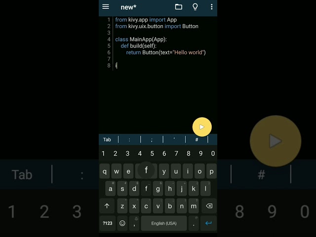 Button In Kivy Python | Kivy | Python | #shortsvideo #creatingforindia #kivy