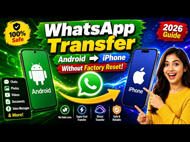 How to Transfer WhatsApp from Android to iPhone Without Factory Reset | Easy Method