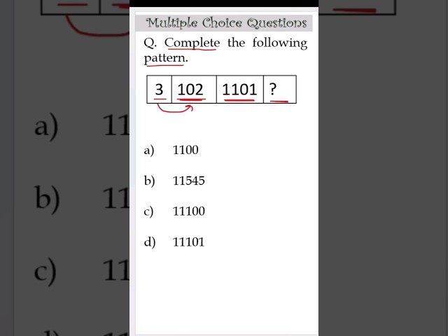 Complete the Number Pattern #olympiad #imo2023 #math #mathematics #class4matholympiad #shorts